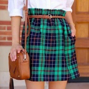 J. Crew plaid skirt